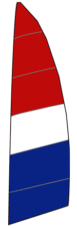 Hobie Cat 15 Main, (Red, White & Blue)
