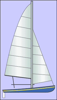 Hobie Cat 17 (with Boom) Jib, White