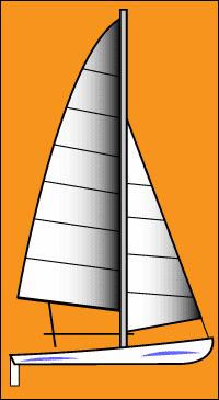 Mainsail Fits Hobie Cat Getaway, White or Solid Colors