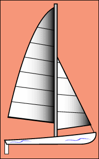 Mainsail in Solid Colors to Fit Hobie Cat Wave