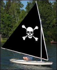 Jolly Roger Sunfish Sail (no window)