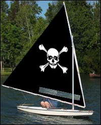 jolly roger sunfish sails with windows photo