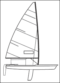 Laser 4.7 Mainsail, Natural White