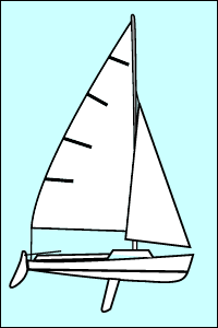 O'Day Daysailor Jib, White