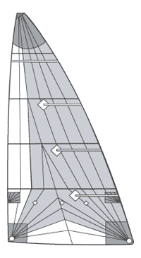 J22 Mainsail: Tri-Radial